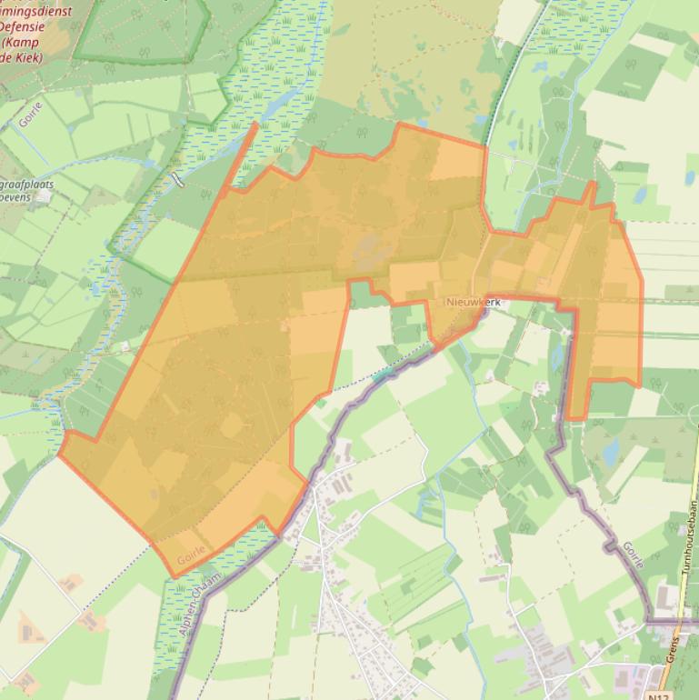Kaart van postcodegebied 5051PN.