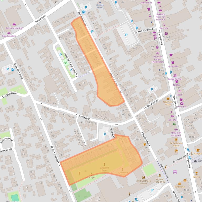 Kaart van postcodegebied 5051RE.
