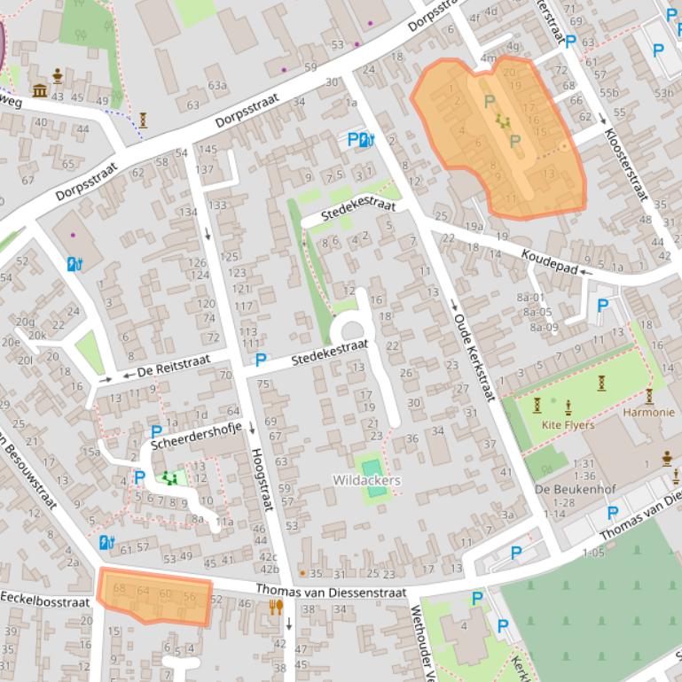 Kaart van postcodegebied 5051RL.
