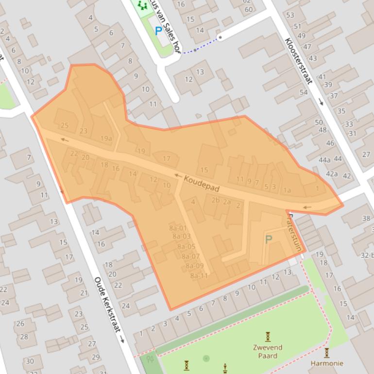Kaart van postcodegebied 5051RM.