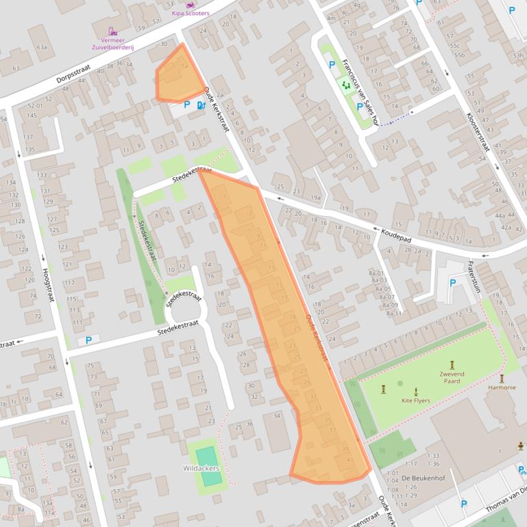 Kaart van postcodegebied 5051RN.