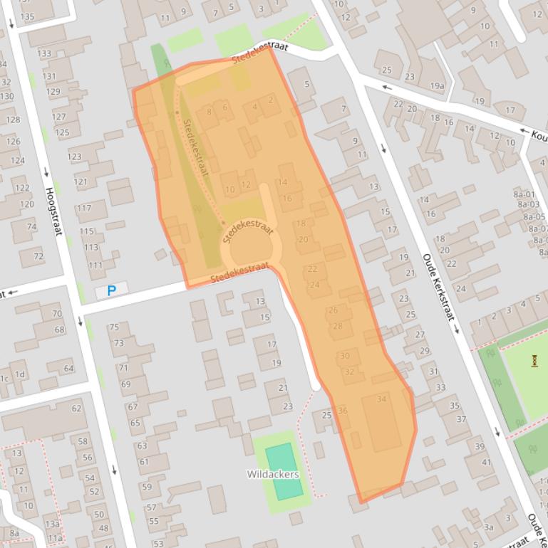 Kaart van postcodegebied 5051RS.