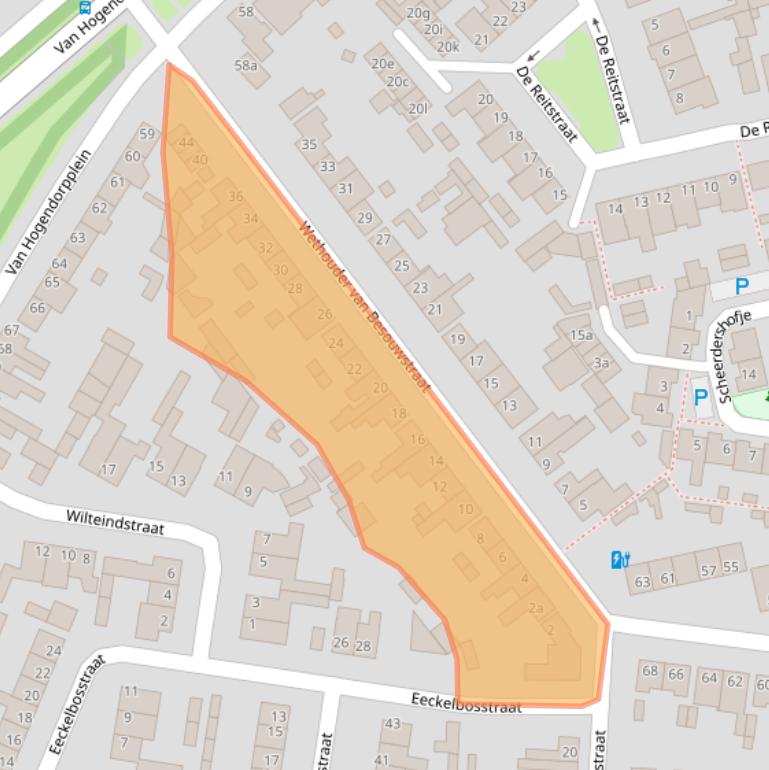 Kaart van postcodegebied 5051SE.