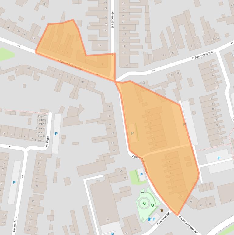 Kaart van postcodegebied 5051SX.