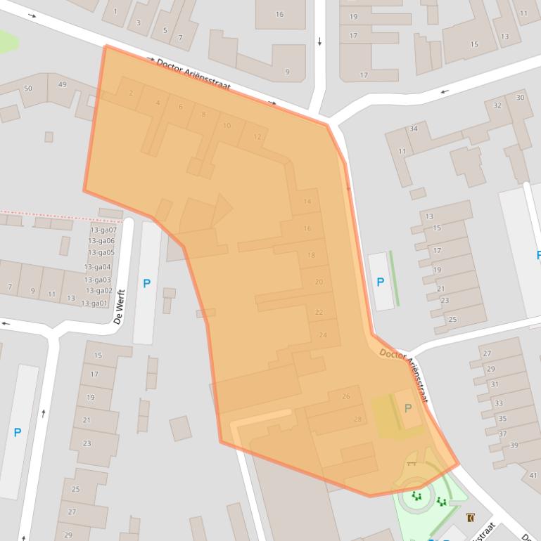Kaart van postcodegebied 5051SZ.