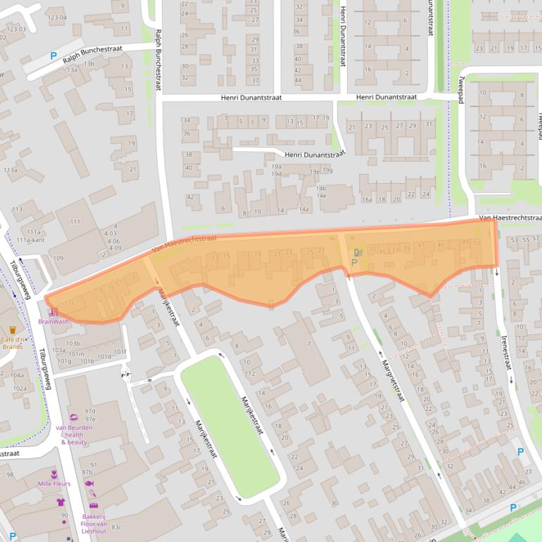 Kaart van postcodegebied 5051VB.