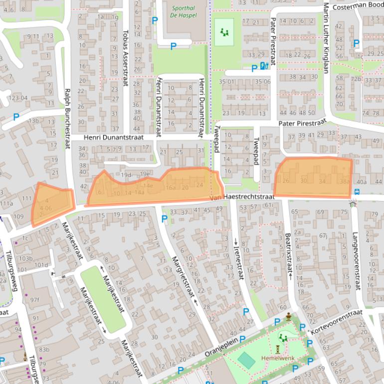 Kaart van postcodegebied 5051VD.