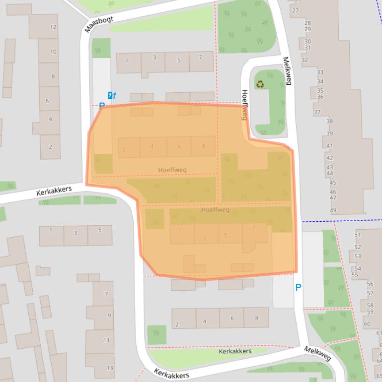 Kaart van postcodegebied 5051VL.