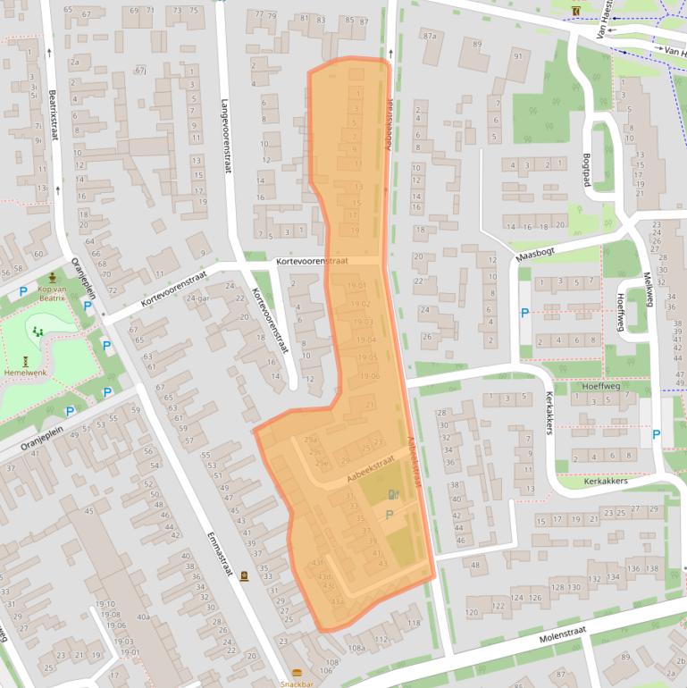 Kaart van postcodegebied 5051VN.