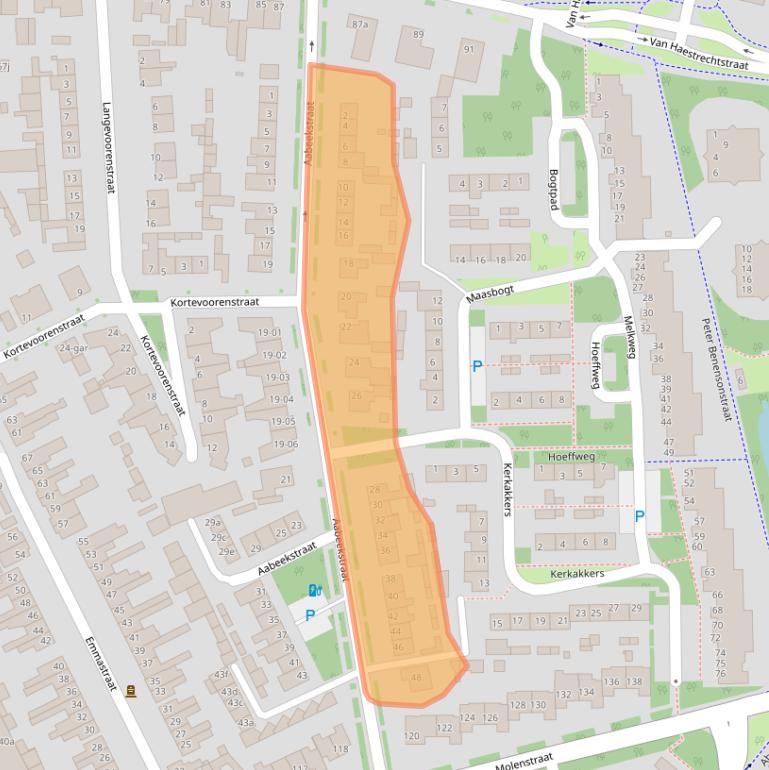 Kaart van postcodegebied 5051VP.
