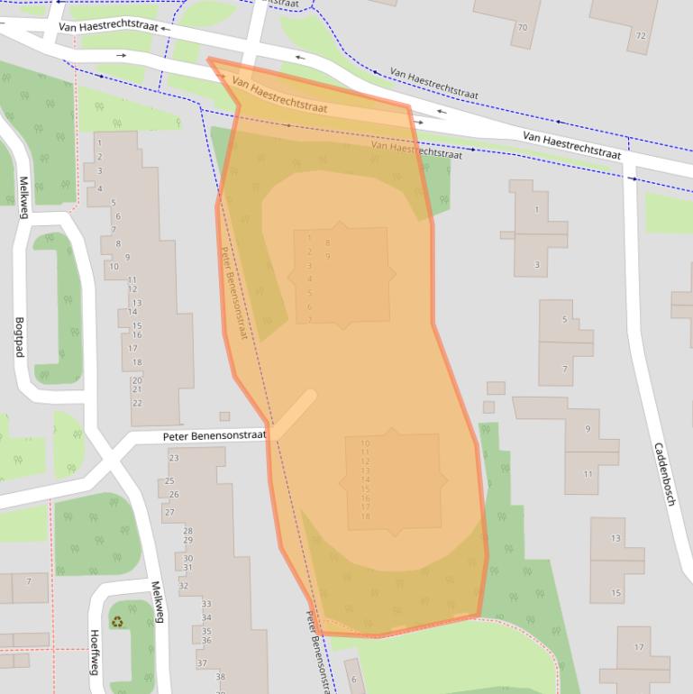 Kaart van postcodegebied 5051VV.