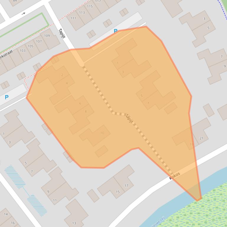 Kaart van postcodegebied 5051VW.