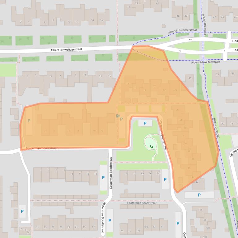 Kaart van postcodegebied 5051WC.