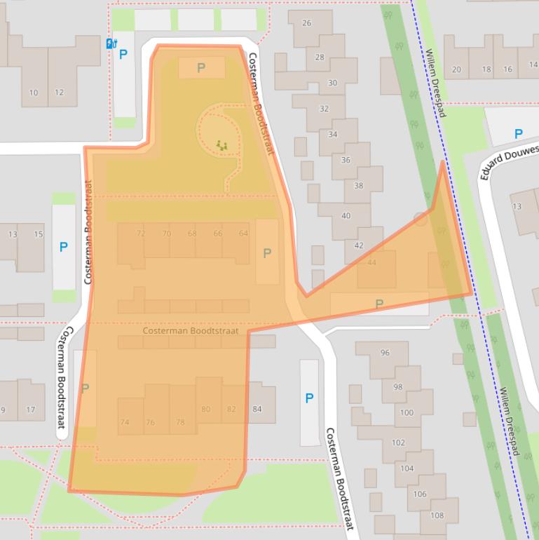 Kaart van postcodegebied 5051WD.
