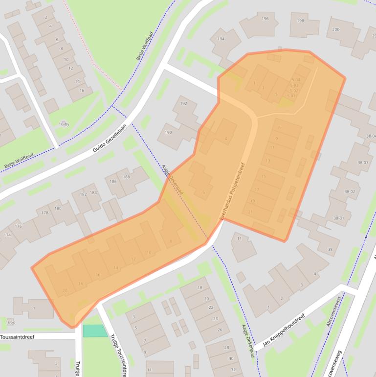 Kaart van postcodegebied 5051WT.