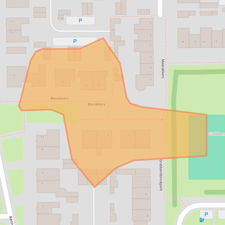 Kaart van postcodegebied 5051XN.