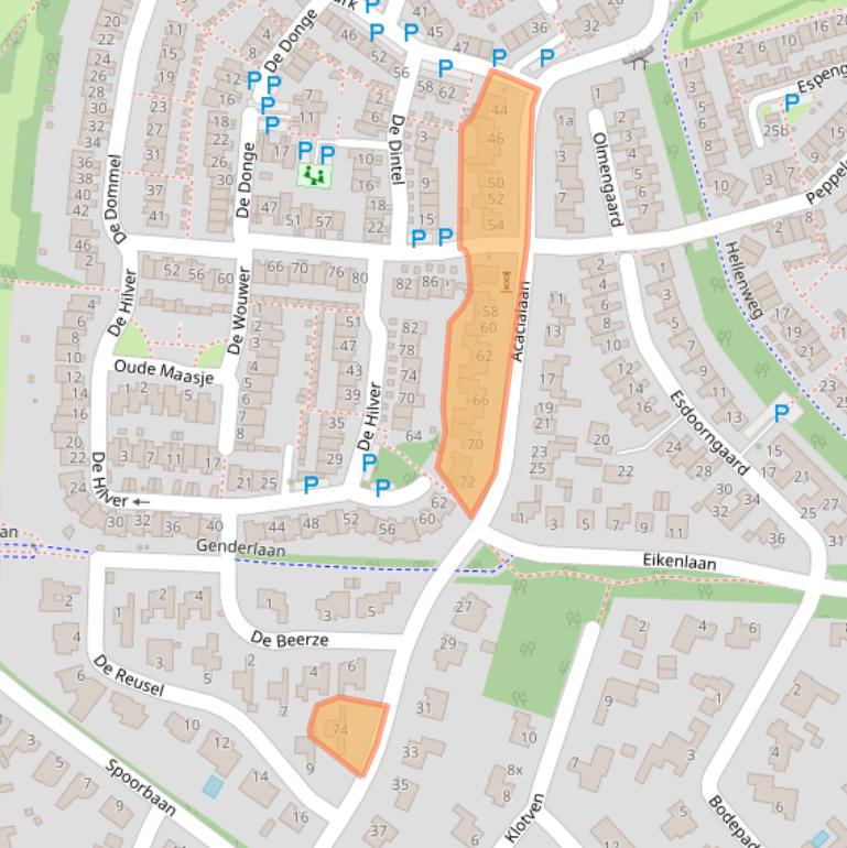 Kaart van postcodegebied 5051ZA.