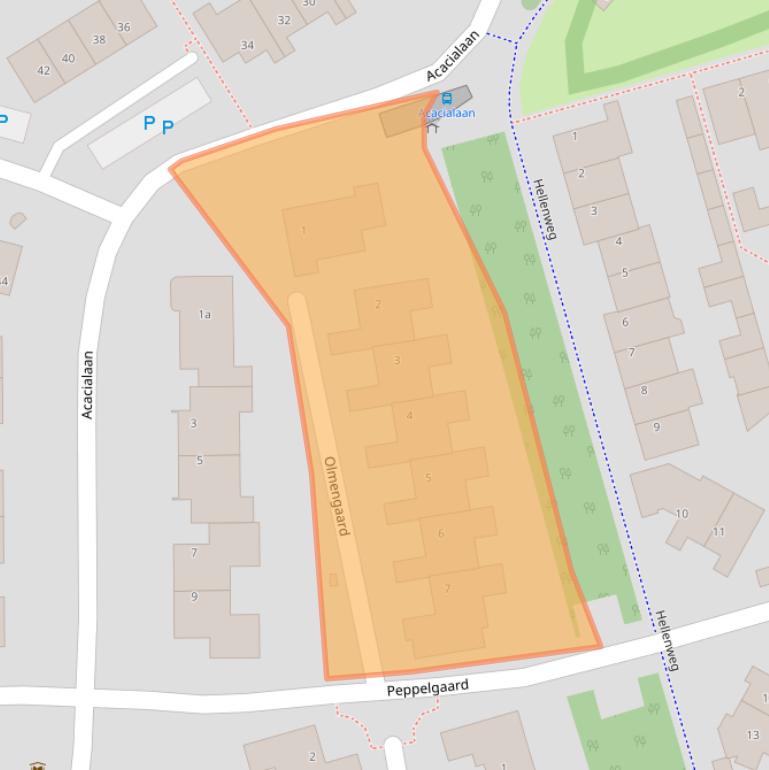 Kaart van postcodegebied 5051ZZ.