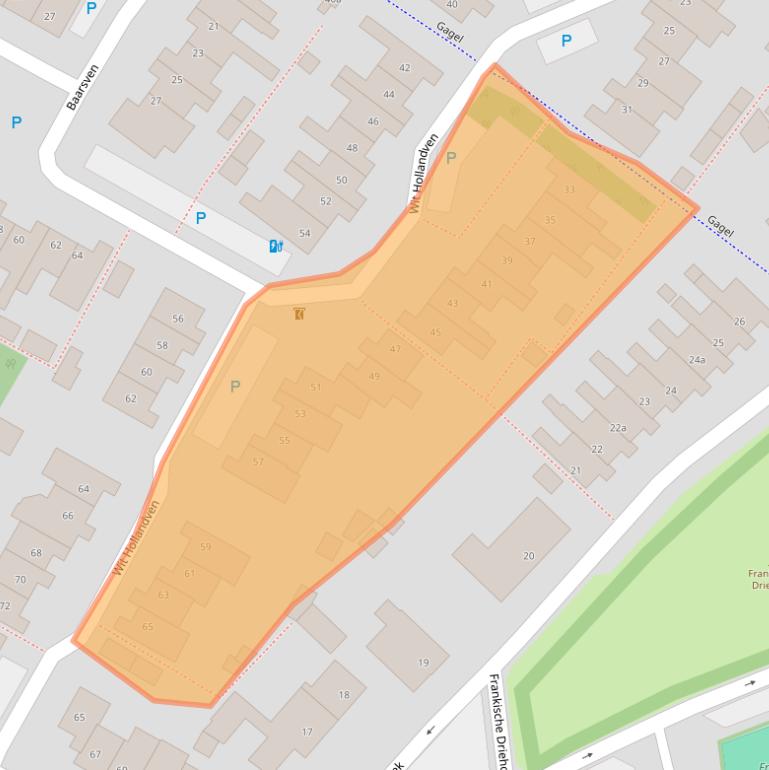 Kaart van postcodegebied 5052BR.