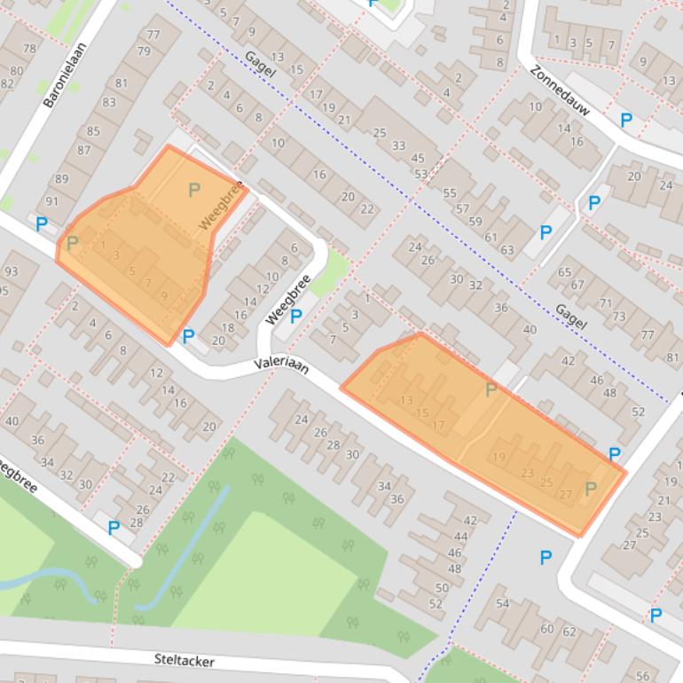 Kaart van postcodegebied 5052CS.