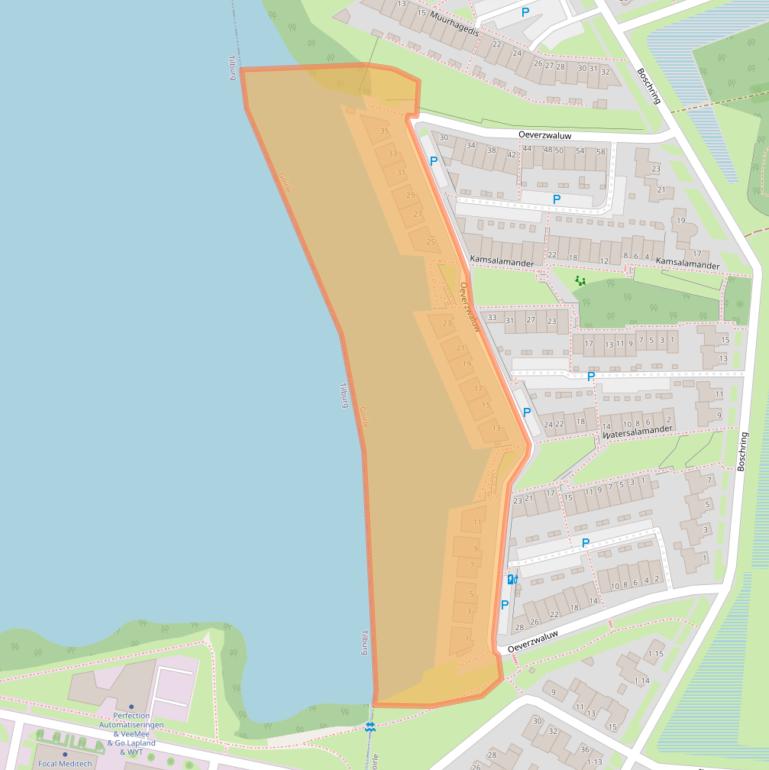 Kaart van postcodegebied 5052HA.