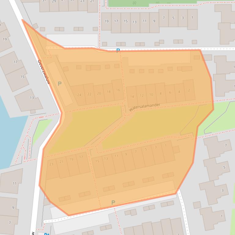 Kaart van postcodegebied 5052HC.