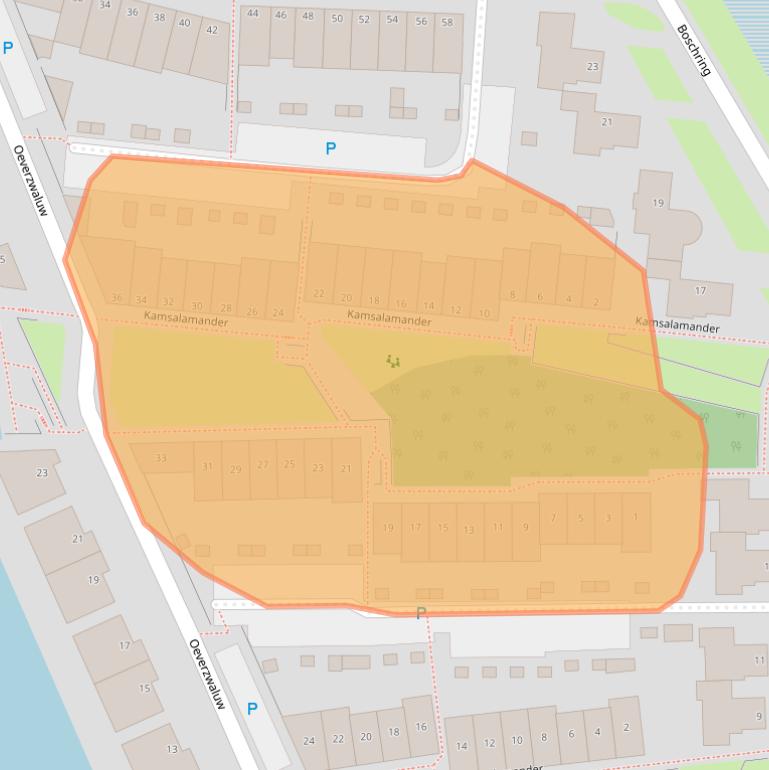 Kaart van postcodegebied 5052HD.