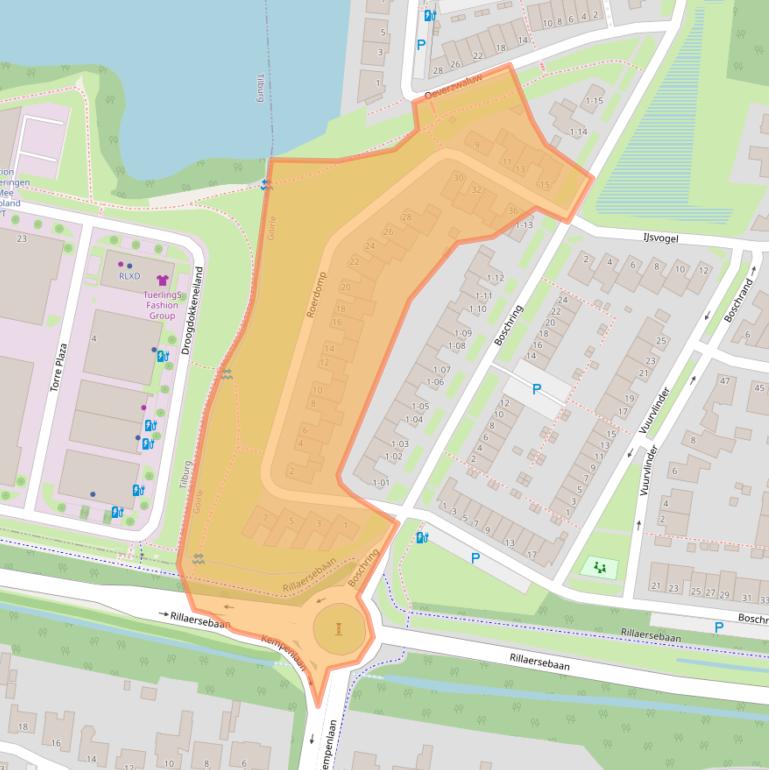 Kaart van postcodegebied 5052HP.