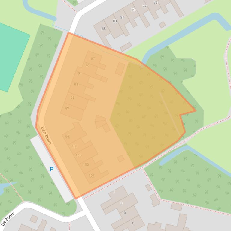 Kaart van postcodegebied 5052RC.