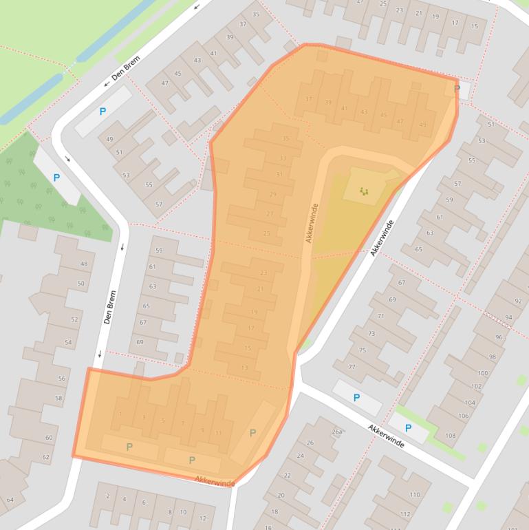 Kaart van postcodegebied 5052RH.