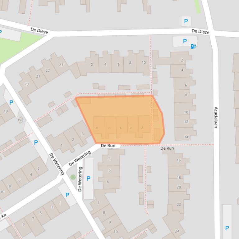 Kaart van postcodegebied 5052TJ.