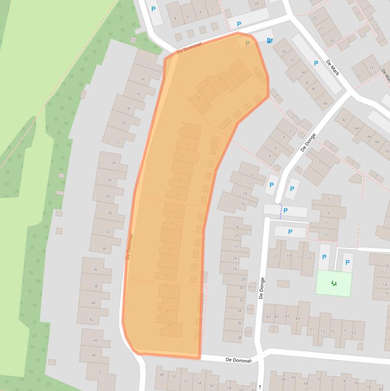 Kaart van postcodegebied 5052VA.