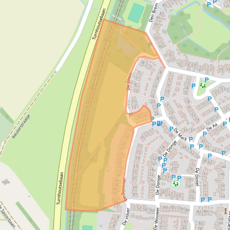 Kaart van postcodegebied 5052VC.