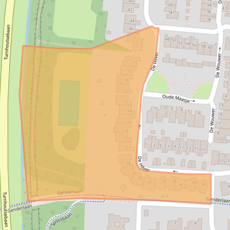 Kaart van postcodegebied 5052VK.