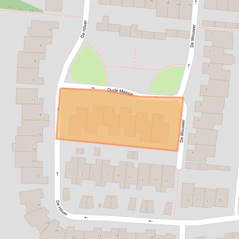 Kaart van postcodegebied 5052VN.