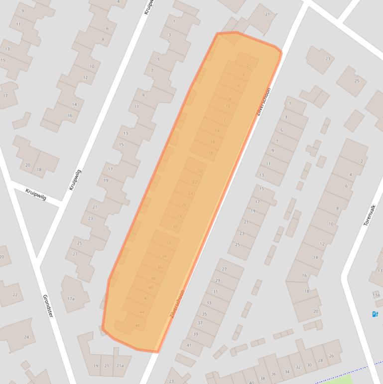 Kaart van postcodegebied 5052WK.