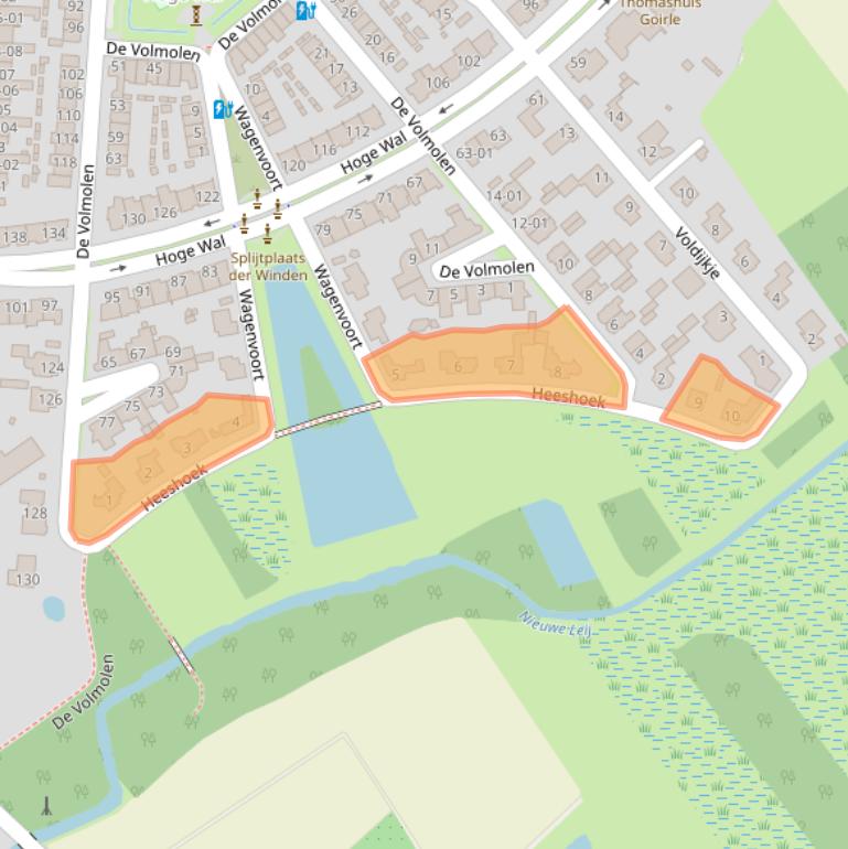 Kaart van postcodegebied 5053AM.