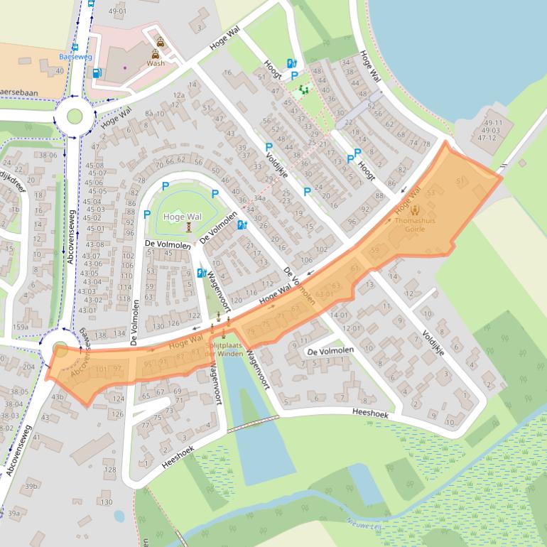 Kaart van postcodegebied 5053AP.