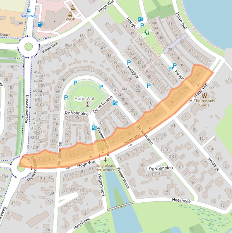 Kaart van postcodegebied 5053AT.