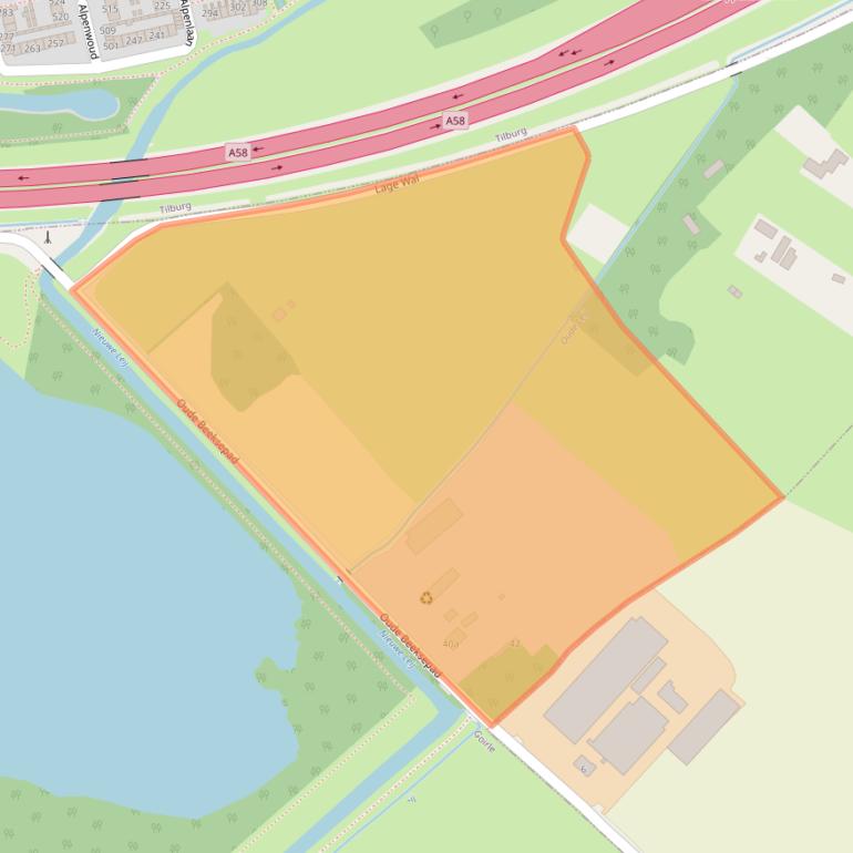 Kaart van postcodegebied 5053ME.