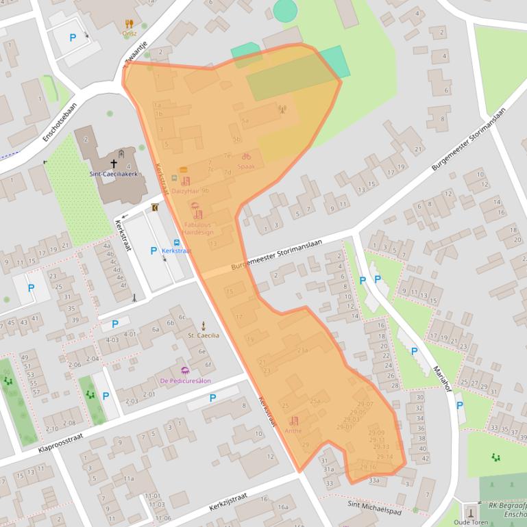 Kaart van postcodegebied 5056AA.