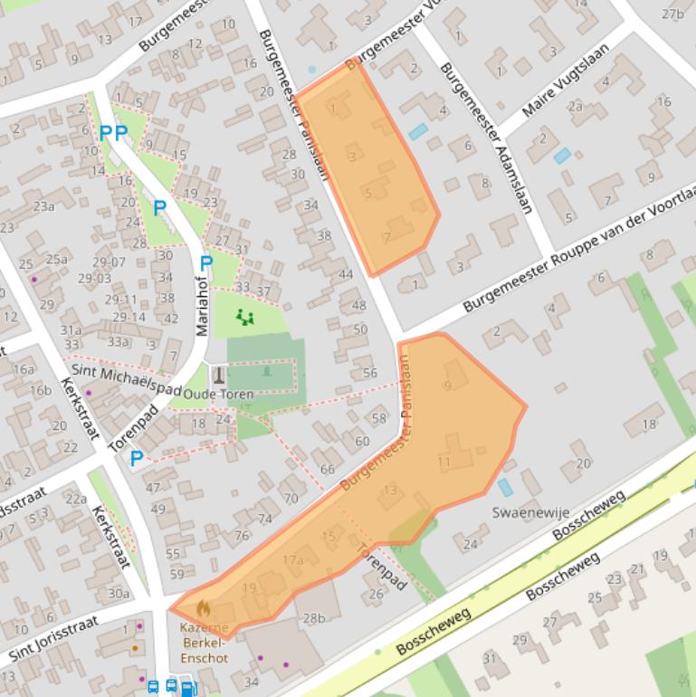 Kaart van postcodegebied 5056AD.