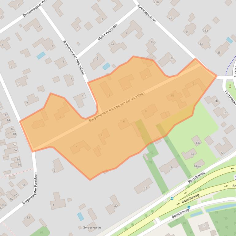 Kaart van postcodegebied 5056AH.