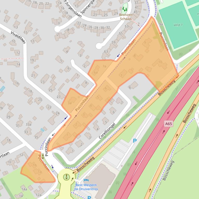 Kaart van postcodegebied 5056AS.