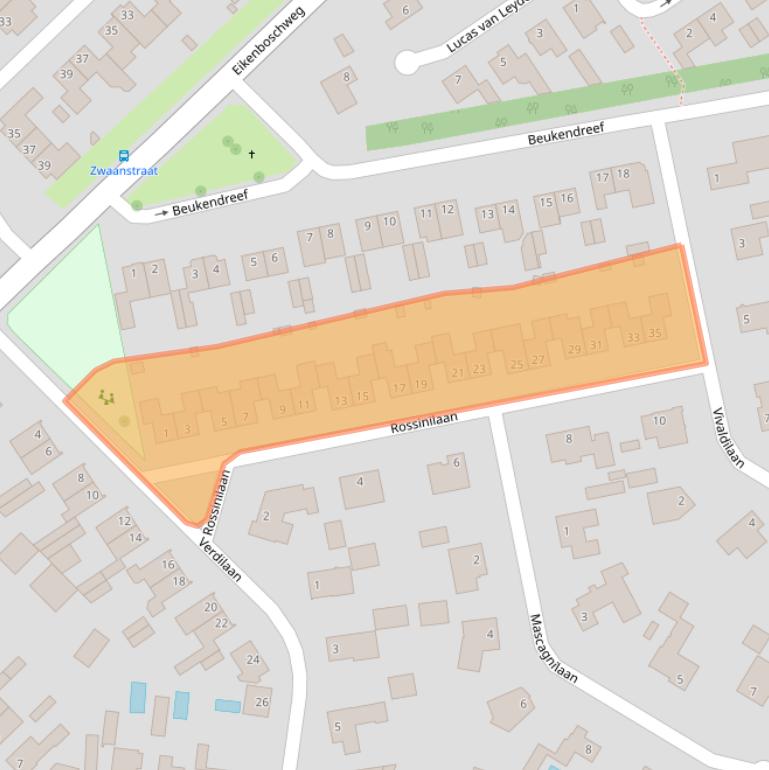 Kaart van postcodegebied 5056BB.