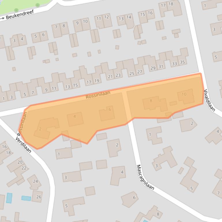 Kaart van postcodegebied 5056BC.