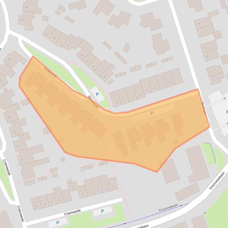 Kaart van postcodegebied 5056BT.