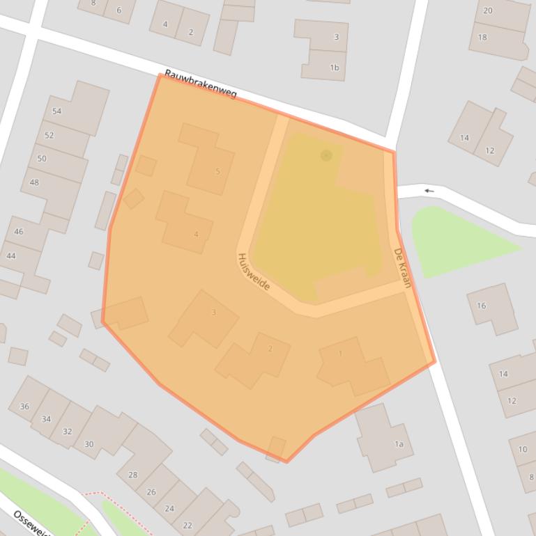 Kaart van postcodegebied 5056BZ.