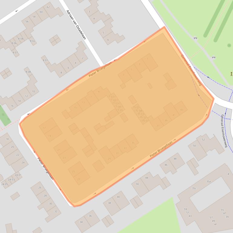 Kaart van postcodegebied 5056CB.