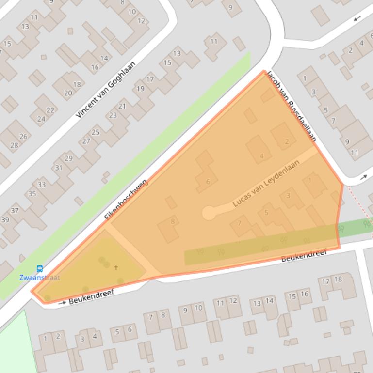 Kaart van postcodegebied 5056CE.